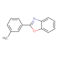 Chemical structure of 2-(3-methylphenyl)-1,3-benzoxazole - CSSB00000014609