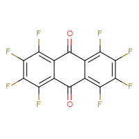 Chemical structure of octafluoro-9,10-dihydroanthracene-9,10-dione - CSSB00025760064