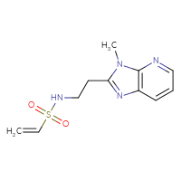 Chemical structure of N-(2-{3-methyl-3H-imidazo[4,5-b]pyridin-2-yl}ethyl)ethene-1-sulfonamide - CSSB21332100138