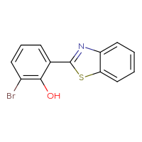 Chemical structure of 2-(1,3-benzothiazol-2-yl)-6-bromophenol - CSSB03560489396