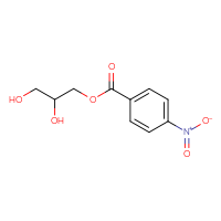 Chemical structure of 2,3-dihydroxypropyl 4-nitrobenzoate - CSSB00020671127