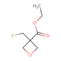 Chemical structure of ethyl 3-(fluoromethyl)oxetane-3-carboxylate - CSSB00040497312