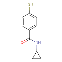 Chemical structure of N-cyclopropyl-4-sulfanylbenzamide - CSSB00014154919
