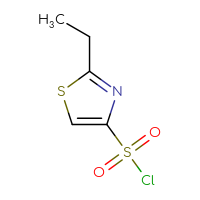 Chemical structure of 2-ethyl-1,3-thiazole-4-sulfonyl chloride - CSSB00016044575