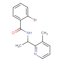 Chemical structure of 2-bromo-N-[1-(3-methylpyridin-2-yl)ethyl]benzamide - CSSB02020875342