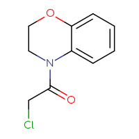 Chemical structure of 2-chloro-1-(3,4-dihydro-2H-1,4-benzoxazin-4-yl)ethan-1-one - CSSB00011294157