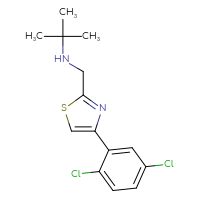 Chemical structure of tert-butyl({[4-(2,5-dichlorophenyl)-1,3-thiazol-2-yl]methyl})amine - CSSB00000692622