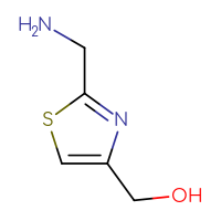 Chemical structure of [2-(aminomethyl)-1,3-thiazol-4-yl]methanol - CSSB00012180233