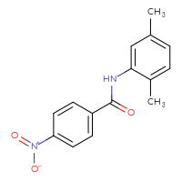 Chemical structure of N-(2,5-dimethylphenyl)-4-nitrobenzamide - CSSB00046110664
