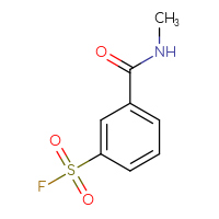 Chemical structure of 3-(methylcarbamoyl)benzene-1-sulfonyl fluoride - CSSB00117584951