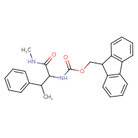 Chemical structure of (9H-fluoren-9-yl)methyl N-[1-(methylcarbamoyl)-2-phenylpropyl]carbamate - CSSB21043412060