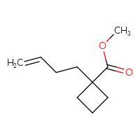 Chemical structure of methyl 1-(but-3-en-1-yl)cyclobutane-1-carboxylate - CSSB00153754928