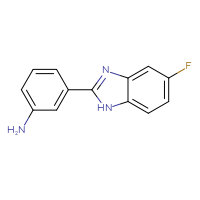 Chemical structure of 3-(5-fluoro-1H-1,3-benzodiazol-2-yl)aniline - CSSB00007791802