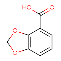 Chemical structure of 2H-1,3-benzodioxole-4-carboxylic acid - CSSB00000048783