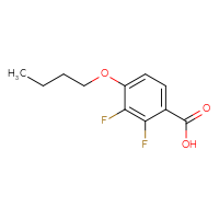 Chemical structure of 4-butoxy-2,3-difluorobenzoic acid - CSSB06268229461
