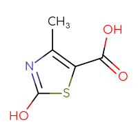 Chemical structure of 2-hydroxy-4-methyl-1,3-thiazole-5-carboxylic acid - CSSB00012179119