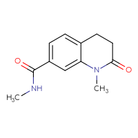 Chemical structure of N,1-dimethyl-2-oxo-1,2,3,4-tetrahydroquinoline-7-carboxamide - CSSB01150688670
