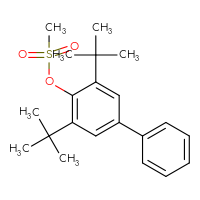 Chemical structure of 3,5-di-tert-butyl-[1,1'-biphenyl]-4-yl methanesulfonate - CSSB21432511324