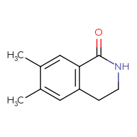 Chemical structure of 6,7-dimethyl-1,2,3,4-tetrahydroisoquinolin-1-one - CSSB00010299135