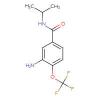 Chemical structure of 3-amino-N-(propan-2-yl)-4-(trifluoromethoxy)benzamide - CSSB00008871558