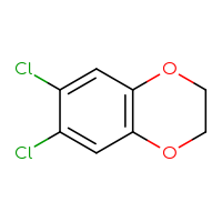 Chemical structure of 6,7-dichloro-2,3-dihydro-1,4-benzodioxine - CSSB00012353576