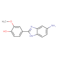 Chemical structure of 4-(5-amino-1H-1,3-benzodiazol-2-yl)-2-methoxyphenol - CSSB00025739717