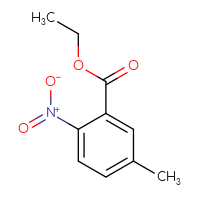 Chemical structure of ethyl 5-methyl-2-nitrobenzoate - CSSB00011219969