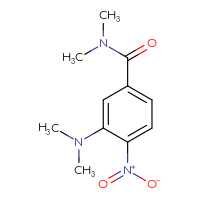 Chemical structure of 3-(dimethylamino)-N,N-dimethyl-4-nitrobenzamide - CSSB00002939433