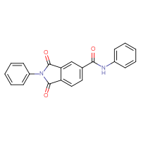 Chemical structure of 1,3-dioxo-N,2-diphenyl-2,3-dihydro-1H-isoindole-5-carboxamide - CSSB02125567113