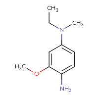 Chemical structure of N1-ethyl-3-methoxy-N1-methylbenzene-1,4-diamine - CSSB00011900575