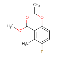 Chemical structure of methyl 6-ethoxy-3-fluoro-2-methylbenzoate - CSSB00135300200