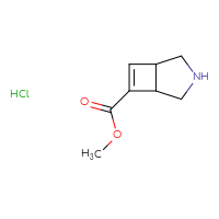 Chemical structure of methyl 3-azabicyclo[3.2.0]hept-6-ene-6-carboxylate hydrochloride - CSSB21043404308