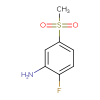 Chemical structure of 2-fluoro-5-methanesulfonylaniline - CSSB00000217634