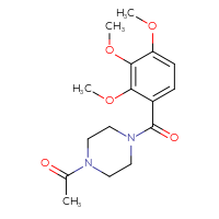 Chemical structure of 1-[4-(2,3,4-trimethoxybenzoyl)piperazin-1-yl]ethan-1-one - CSSB00061009789
