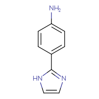 Chemical structure of 4-(1H-imidazol-2-yl)aniline - CSSB00000746964