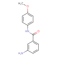 Chemical structure of 3-amino-N-(4-methoxyphenyl)benzamide - CSSB00000500772