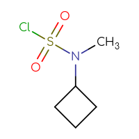 Chemical structure of N-cyclobutyl-N-methylsulfamoyl chloride - CSSB00013528253