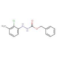 Chemical structure of N'-(2-chloro-3-methylphenyl)(benzyloxy)carbohydrazide - CSSB21332336140