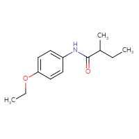 Chemical structure of N-(4-ethoxyphenyl)-2-methylbutanamide - CSSB00042606287