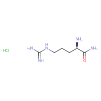 Chemical structure of (2R)-2-amino-5-carbamimidamidopentanamide hydrochloride - CSSB20963520653