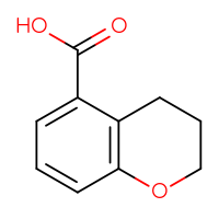 Chemical structure of 3,4-dihydro-2H-1-benzopyran-5-carboxylic acid - CSSB00009869341