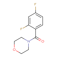 Chemical structure of 4-(2,4-difluorobenzoyl)morpholine - CSSB00000252212