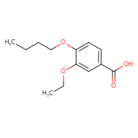 Chemical structure of 4-butoxy-3-ethoxybenzoic acid - CSSB00000261169