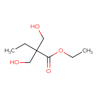 Chemical structure of ethyl 2,2-bis(hydroxymethyl)butanoate - CSSB00011032293