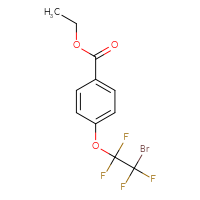 Chemical structure of ethyl 4-(2-bromo-1,1,2,2-tetrafluoroethoxy)benzoate - CSSB00137315764