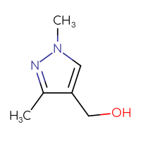 Chemical structure of (1,3-dimethyl-1H-pyrazol-4-yl)methanol - CSSB00011996597