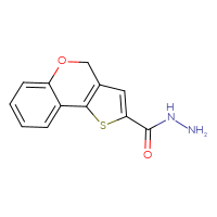 Chemical structure of 4H-thieno[3,2-c]chromene-2-carbohydrazide - CSSB00015307354