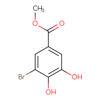 Chemical structure of methyl 3-bromo-4,5-dihydroxybenzoate - CSSB00021422673