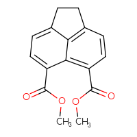 Chemical structure of 5,6-dimethyl 1,2-dihydroacenaphthylene-5,6-dicarboxylate - CSSB00121585646