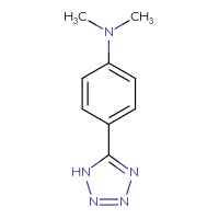 Chemical structure of N,N-dimethyl-4-(1H-1,2,3,4-tetrazol-5-yl)aniline - CSSB00009857608